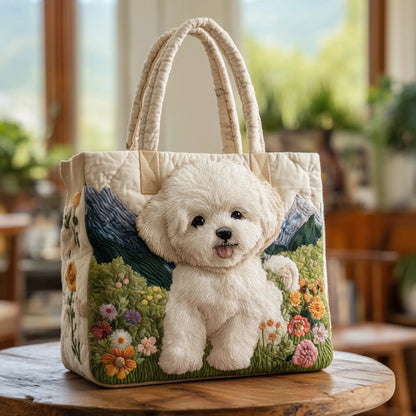 Sac Artisanal Matelassé - Chien Enchanté
