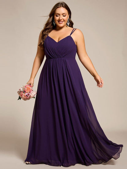 ever RUBY|Multiway Chiffon and Lace Open Back Bridesmaid Dress with Spaghetti Straps
