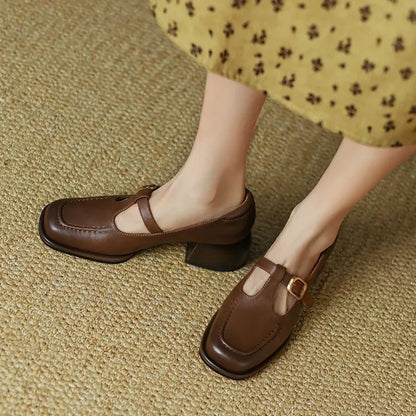 Tatiana – Chaussures rétro à bride en T