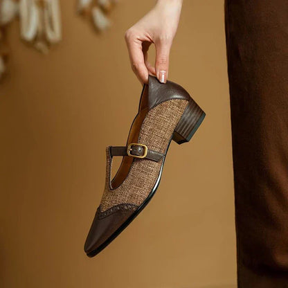 Sandra – Chaussures rétro à boucle