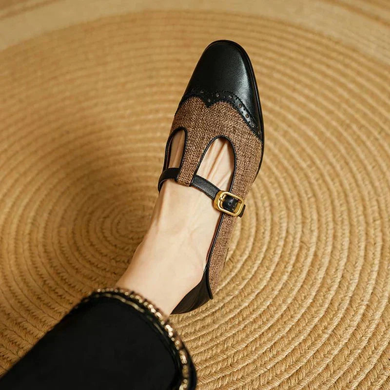 Sandra – Chaussures rétro à boucle