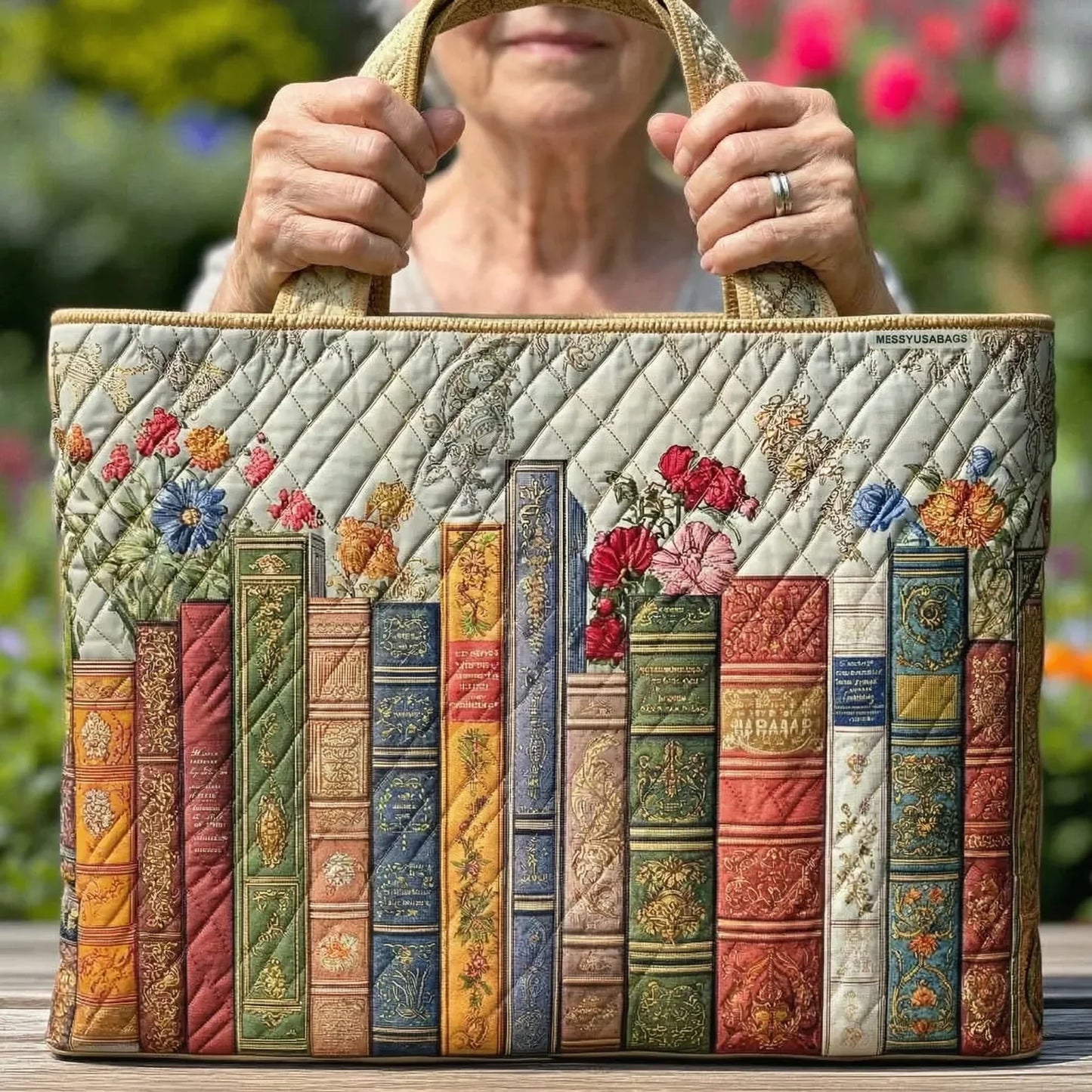 Sac Matelassé - Bibliothèque Enchantée