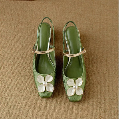 Mathilde – Chaussures élégantes pour femme avec détail floral