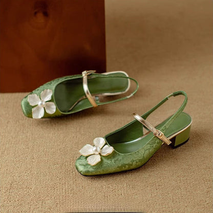 Mathilde – Chaussures élégantes pour femme avec détail floral
