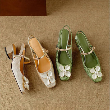 Mathilde – Chaussures élégantes pour femme avec détail floral