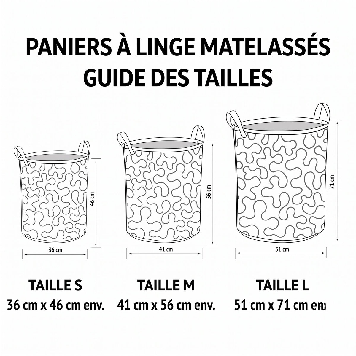 Panier à linge matelassé artisanal – Teckel