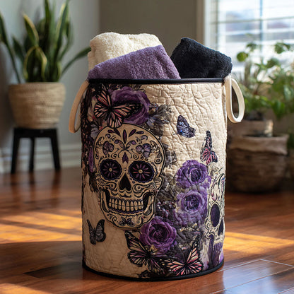 Panier à linge matelassé artisanal – Os décoratifs